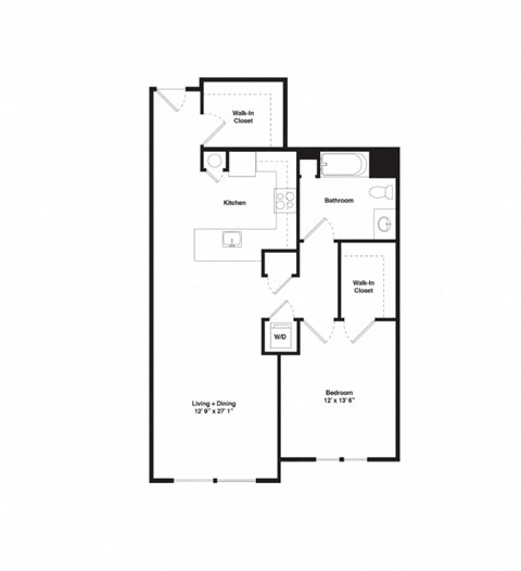 a hypothetical floor plan of a house with a bedroom and a living room